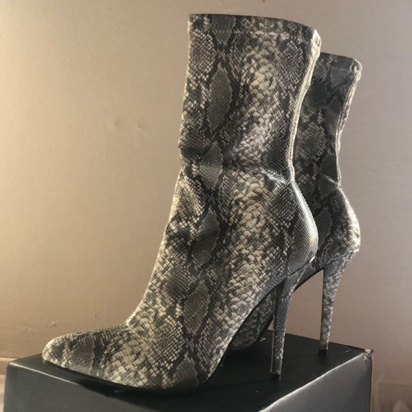 Fashion Nova Shoes - Snakeskin booties Fashion Nova Shoes - Snakeskin booties